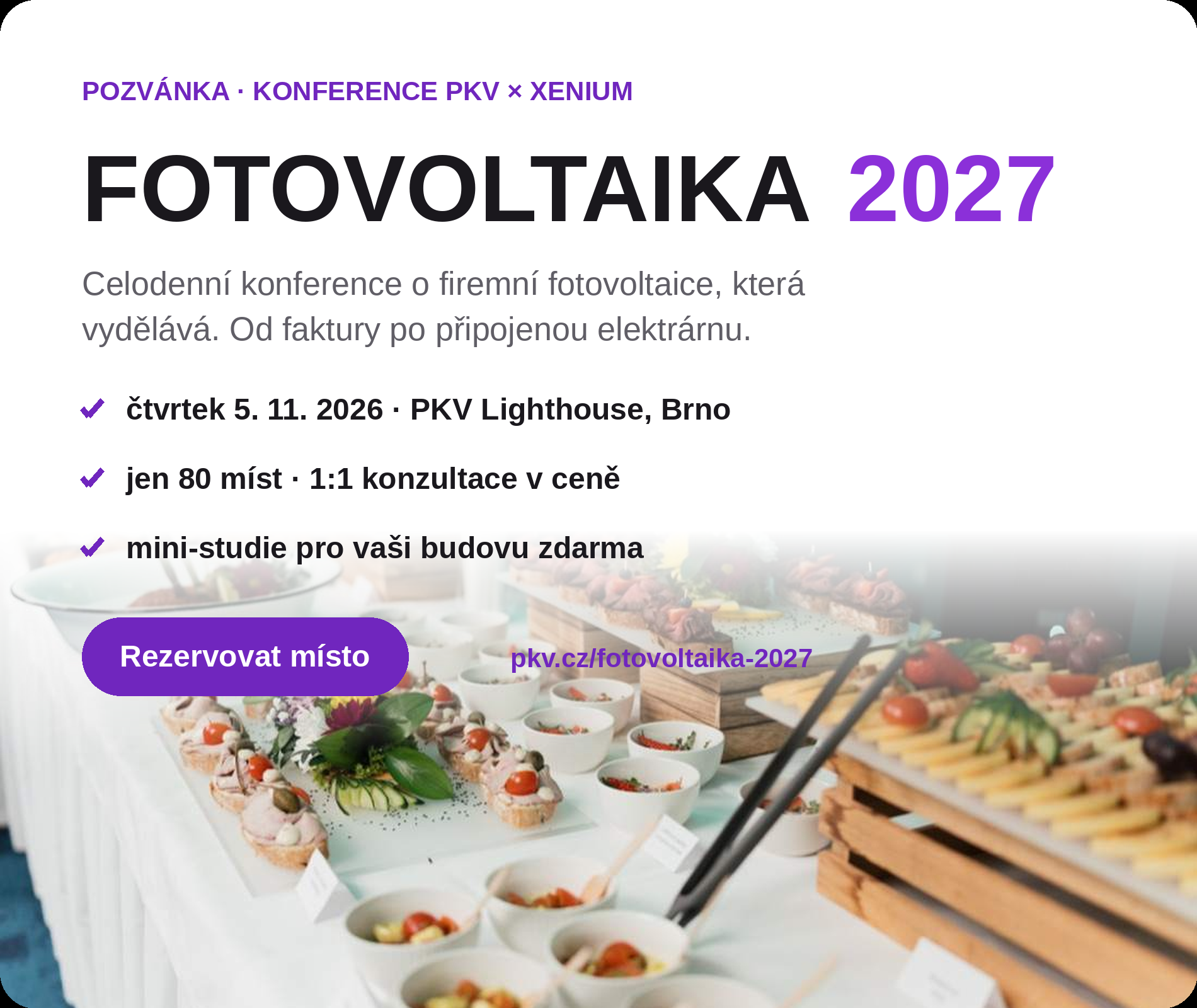 Pozvánka na konferenci PKV × XENIUM Fotovoltaika 2027